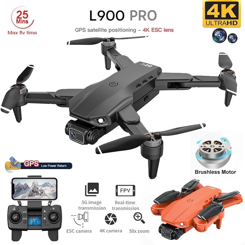 L900 Pro GPS Drone 4K Professi - Drone Camera Lens 评论和价格