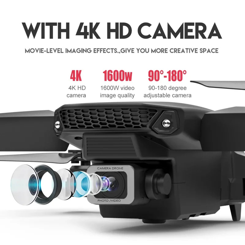 E88 ProIntelligent Folding Dro - Drone Camera Mount 评论和价格
